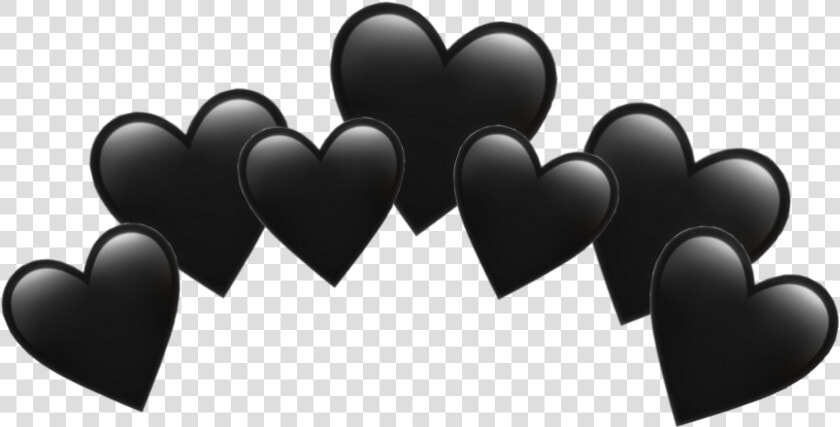  heart  crown  heartcrown  black  blackheart  blackcrown   Heart  HD Png DownloadTransparent PNG