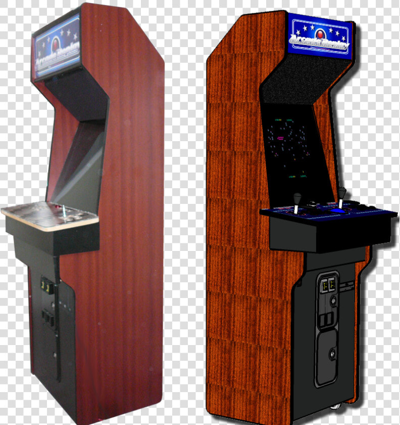 Arcadereplaycabpair   Wood Panel Arcade Cabinet  HD Png DownloadTransparent PNG