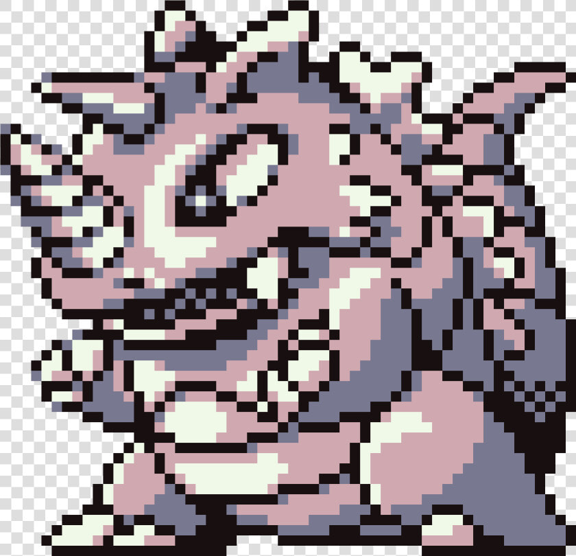 Rhydon Pokemon Green Sprite  HD Png DownloadTransparent PNG