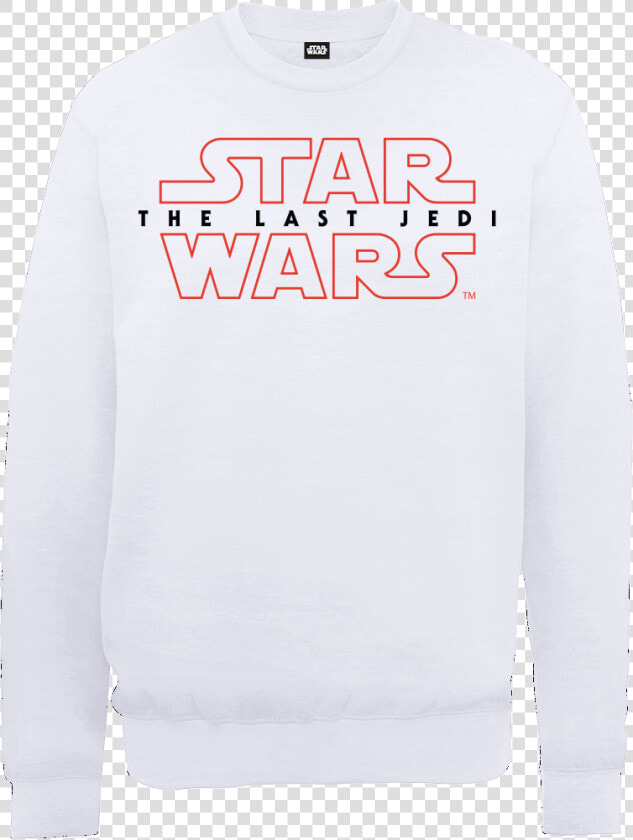 Star Wars The Last Jedi Men S White Sweatshirt   Long sleeved T shirt  HD Png DownloadTransparent PNG