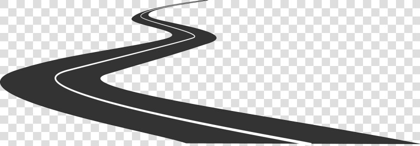 Winding Path Clipart Black And White   Transparent Background Road Icon  HD Png DownloadTransparent PNG