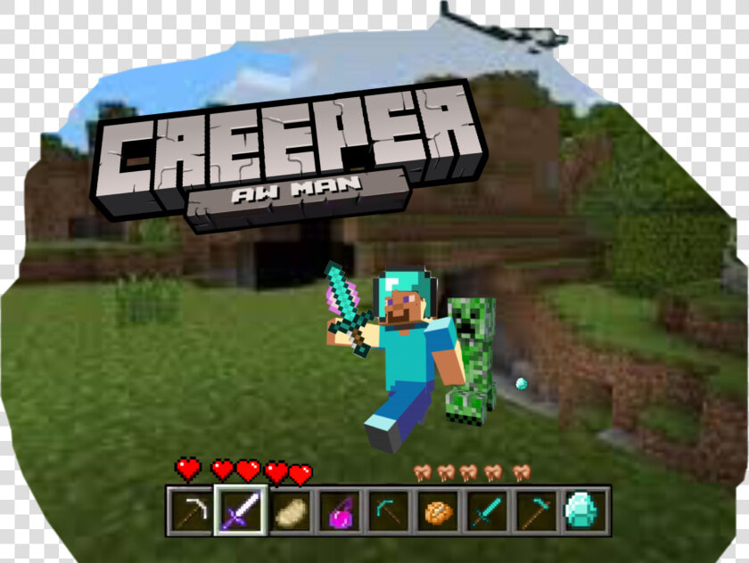  creeper  aw  man  steve  mincraft  freetoedit   Pc Game  HD Png DownloadTransparent PNG