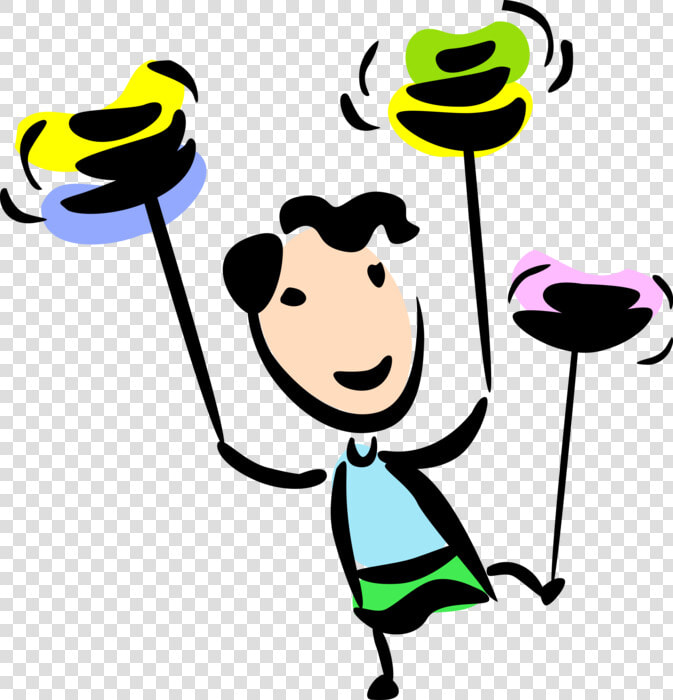 Vector Illustration Of Multitasking Circus Performer   Geschicklichkeit Clipart  HD Png DownloadTransparent PNG