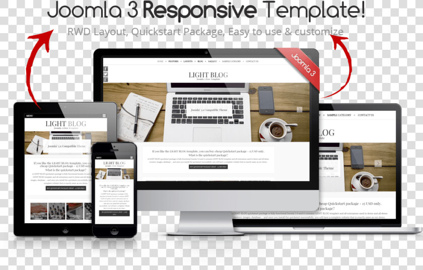 Free Template Joomla 3 8 Responsive  HD Png DownloadTransparent PNG