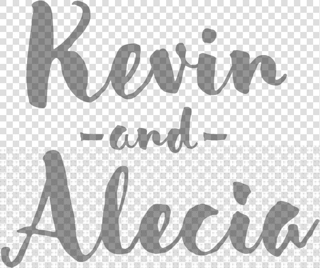 Kevin And Alecia   Calligraphy  HD Png DownloadTransparent PNG