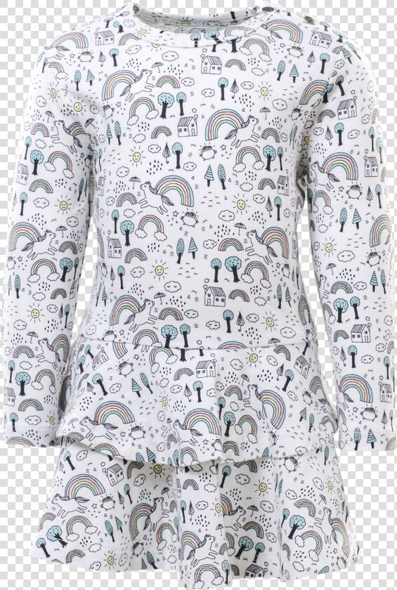 Ls Frill Kids Rainbow Dress   Day Dress  HD Png DownloadTransparent PNG