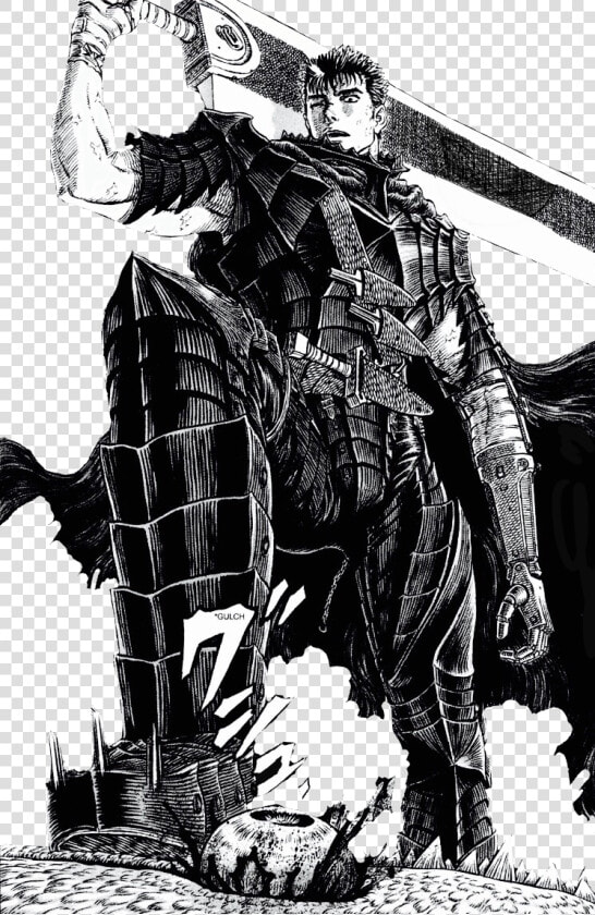  berserk  guts  animesticker  berserk   Badass Guts The Black Swordsman  HD Png DownloadTransparent PNG