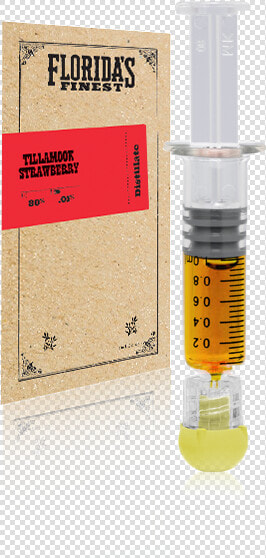 Tillamook Strawberry Distillate   Thc Distillate Syringe  HD Png DownloadTransparent PNG