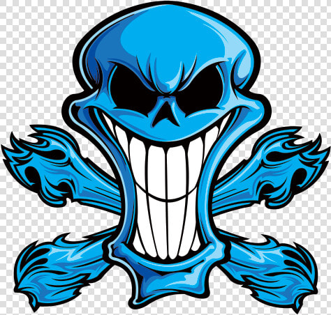 Blue Skull Png   Blue Skull Cartoon  Transparent PngTransparent PNG