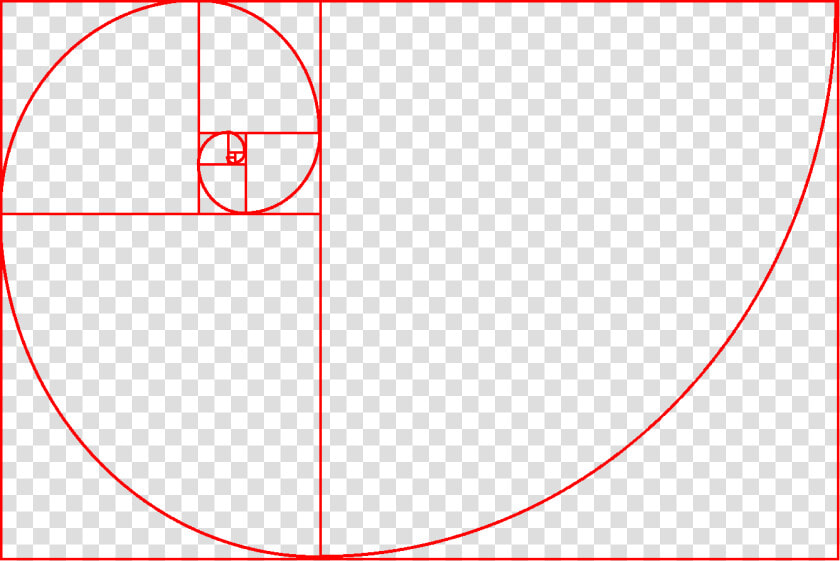 Golden Ratio Overlays   Fibonacci Spiral  HD Png DownloadTransparent PNG