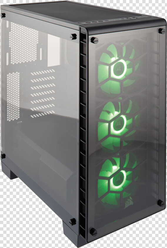 Corsair Crystal Series 460x Rgb Compact Atx Mid   Corsair 460x Rgb  HD Png DownloadTransparent PNG