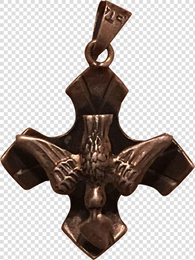 Vintage Mexican Sterling Silver Holy Spirit Dove Heart   Pendant  HD Png DownloadTransparent PNG