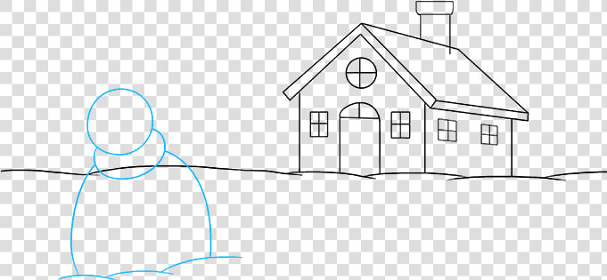 How To Draw Winter Scenery   Winter Pictures Easy To Draw  HD Png DownloadTransparent PNG