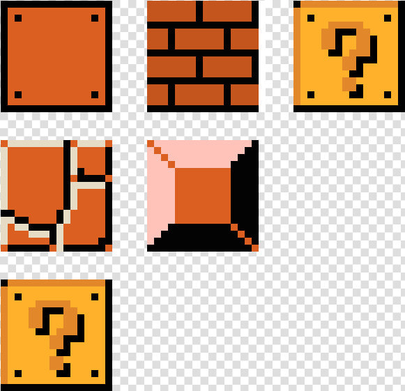 Mario Blocks Pixel Art Mario Block   Mario Jumping On Block  HD Png DownloadTransparent PNG