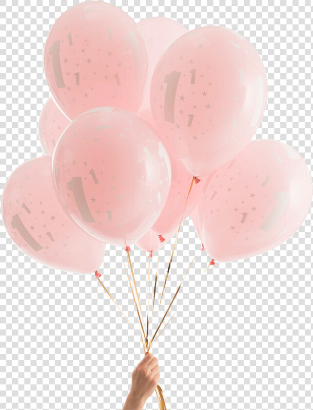 1st Pink Birthday Party Balloons   Birthday Balloons For 14  HD Png DownloadTransparent PNG
