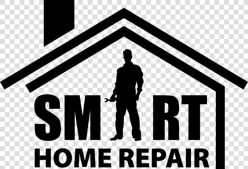 Smart Home Repair  Llc   Black And White Home Repair Logo  HD Png DownloadTransparent PNG