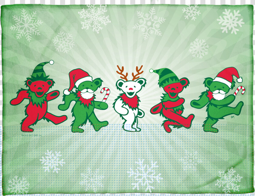 Grateful Dead Dancing Bears Christmas  HD Png DownloadTransparent PNG