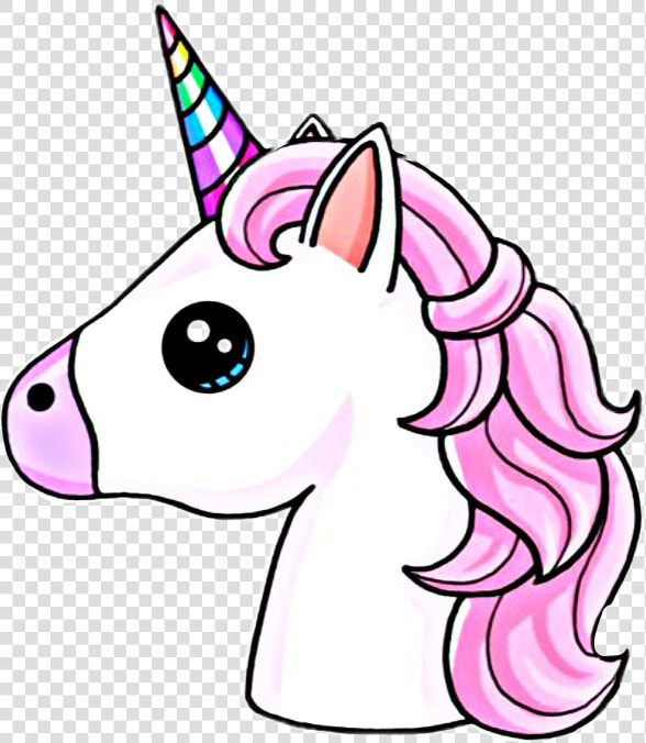 Unicorn Emoji Png   Easy Unicorn Drawing  Transparent PngTransparent PNG