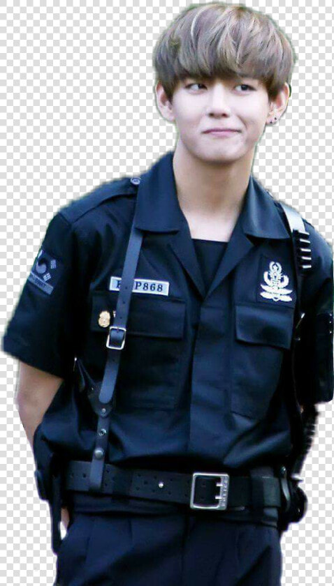  policeman  bts  v  tae  bangtanboys  taehyung   Police  HD Png DownloadTransparent PNG