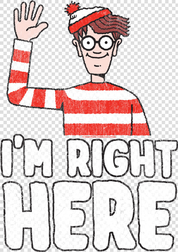 Where S Waldo Im Right Here Men S Ringer   Wheres Wally  HD Png DownloadTransparent PNG