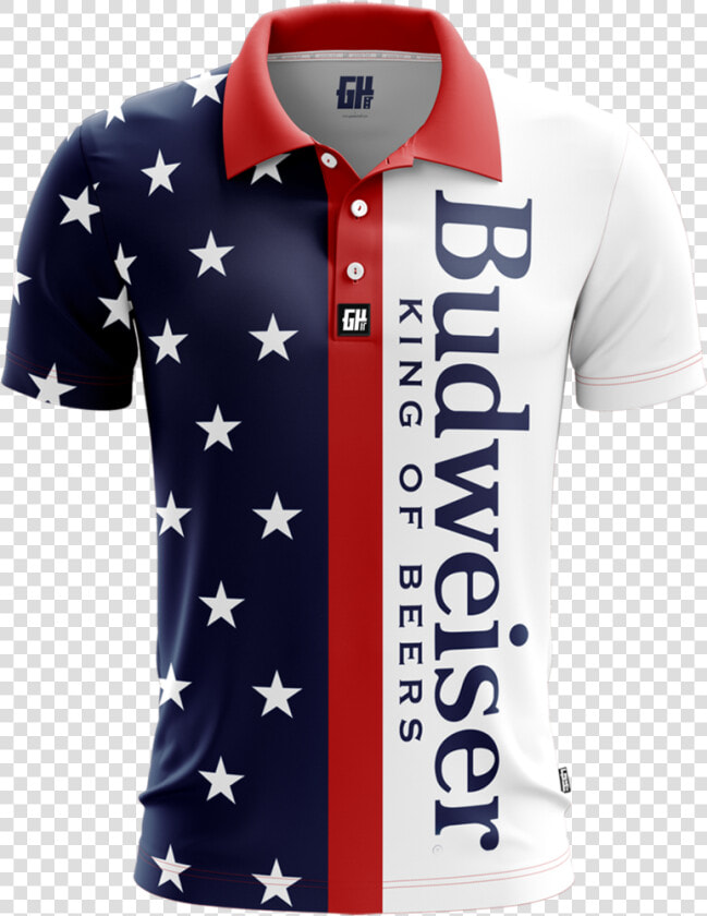 Retro Bud Golf Polo   Retro Golf Polo Shirts  HD Png DownloadTransparent PNG