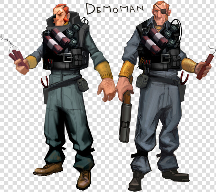 Concept Demoman   Team Fortress 2 Demoman Concept Art  HD Png DownloadTransparent PNG