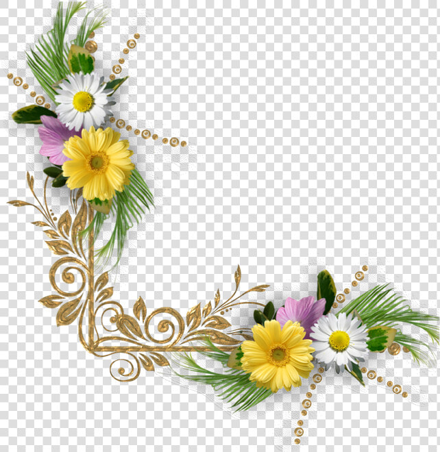 Guia Flores Png   Corner Border Flower Png  Transparent PngTransparent PNG