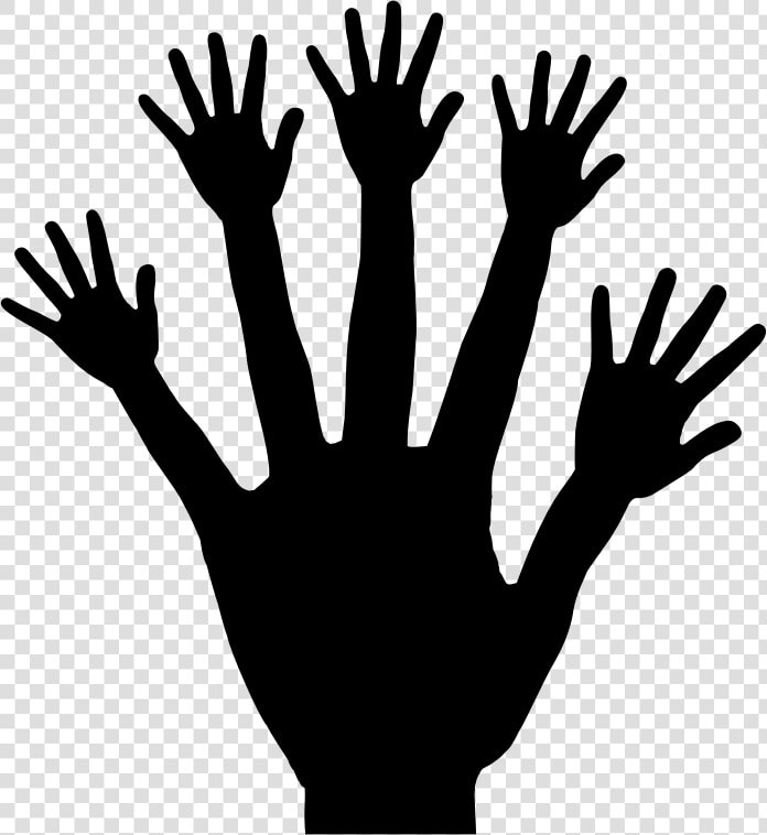 Hand Fractal Silhouette   Free Hand Fractal  HD Png DownloadTransparent PNG