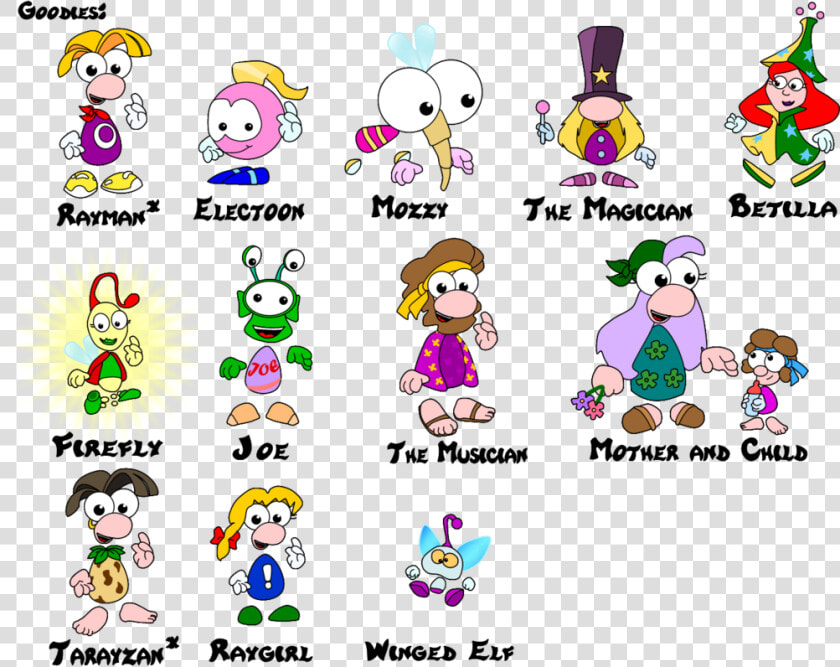 One Of Rayman Main Objective Is To Help Save The Electoons   Rayman Origins Character Names  HD Png DownloadTransparent PNG