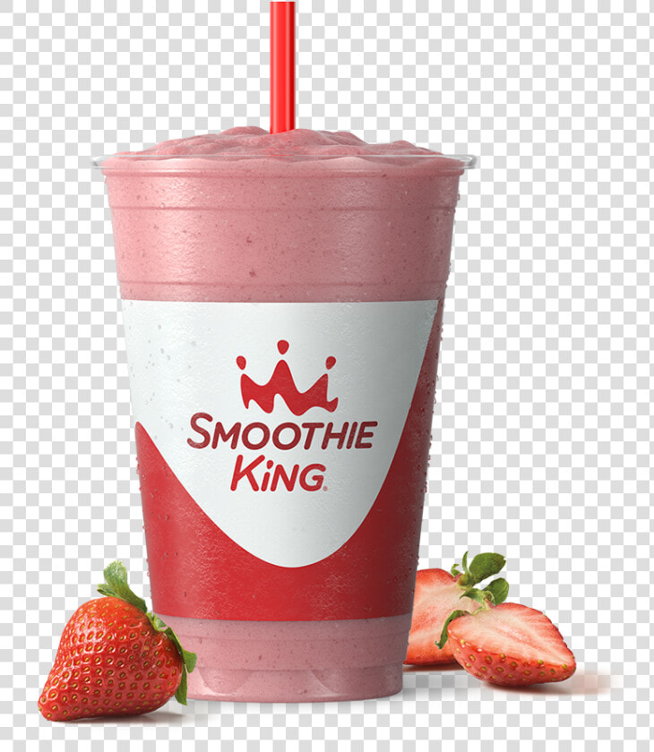 Sk Fitness Gladiator Strawberry With Ingredients   Smoothie King Peanut Power Plus  HD Png DownloadTransparent PNG