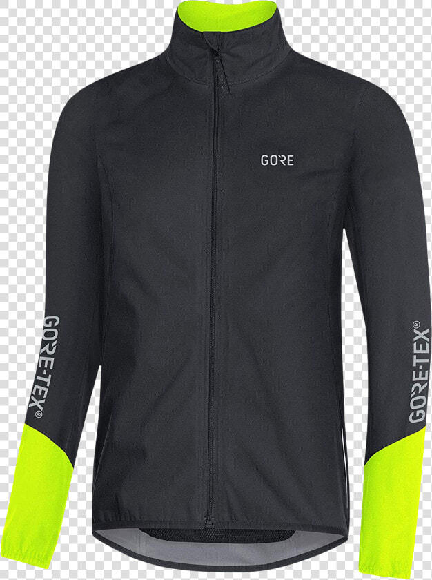 Gore Wear C5 Gt Active Jacket   C5 Gore Tex Active Jacket Dam Black Neon Yellow  HD Png DownloadTransparent PNG