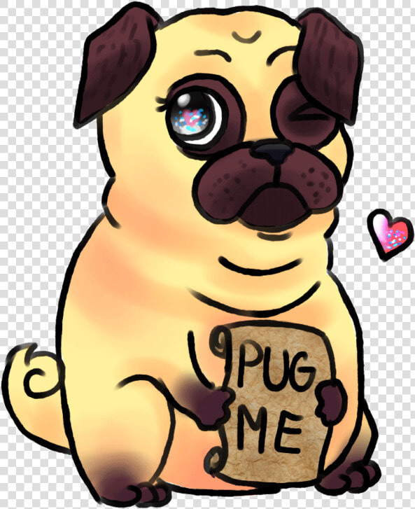 Clipart Puppy Pug   Pug Anime  HD Png DownloadTransparent PNG