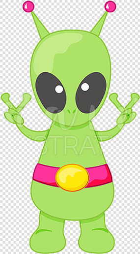 Alien Peace Cute Digital Clipart Clip Art Transparent   Alien Clipart Cute  HD Png DownloadTransparent PNG