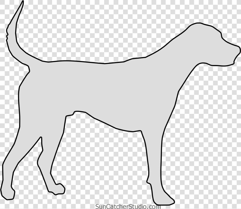 Free Foxhound Dog Breed Silhouette Pattern Scroll Saw   Scroll Saw Sillouette Patterns  HD Png DownloadTransparent PNG