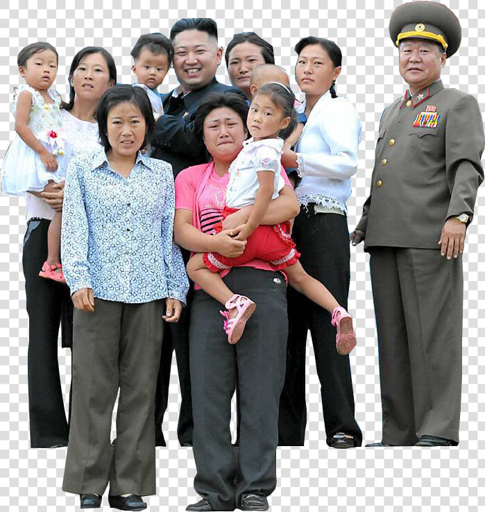 North Korean Family Meeting The Dear Leader   North Korea Happy People  HD Png DownloadTransparent PNG