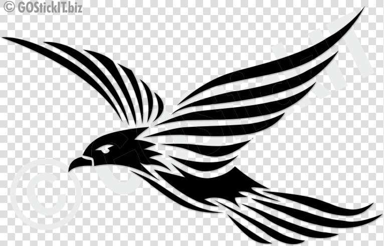 Tribal Bird Diecut Decal Humor Bumper Decals Funny   Bird Tribal Tattoo Designs  HD Png DownloadTransparent PNG