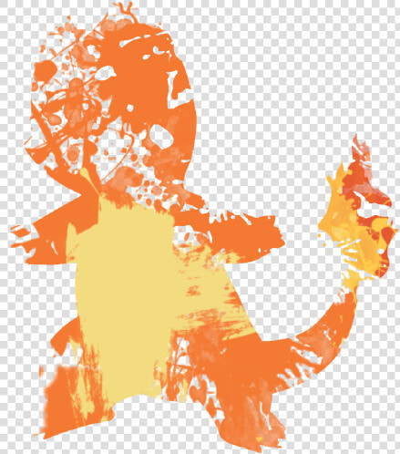 Paint Clipart Orange Paint   Charmander Paint Splatter  HD Png DownloadTransparent PNG