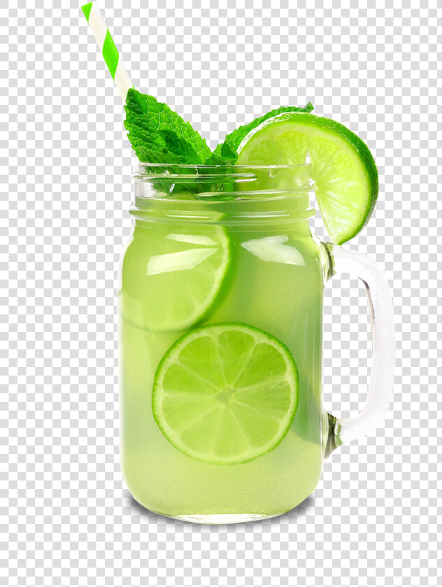 Spiked Mint Limeade   Caipirinha No Pote De Vidro  HD Png DownloadTransparent PNG