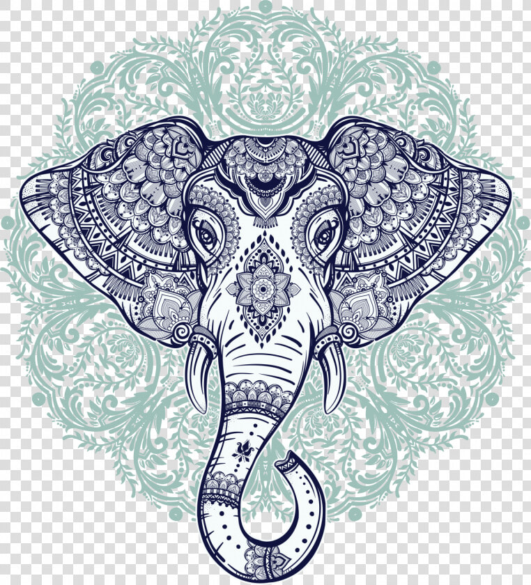 Transparent Elephant Mandala Png   Elephant Mandala  Png DownloadTransparent PNG