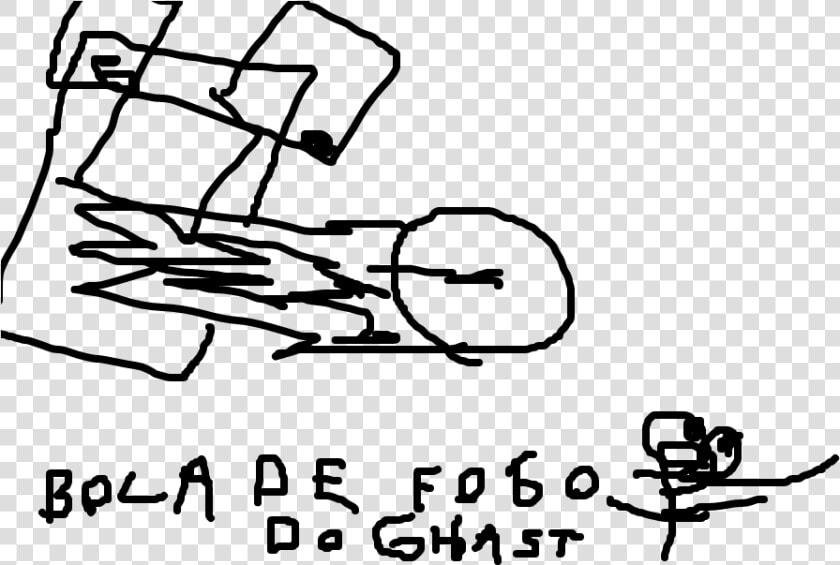 Bola De Fogo Do Ghast   Drawing  HD Png DownloadTransparent PNG