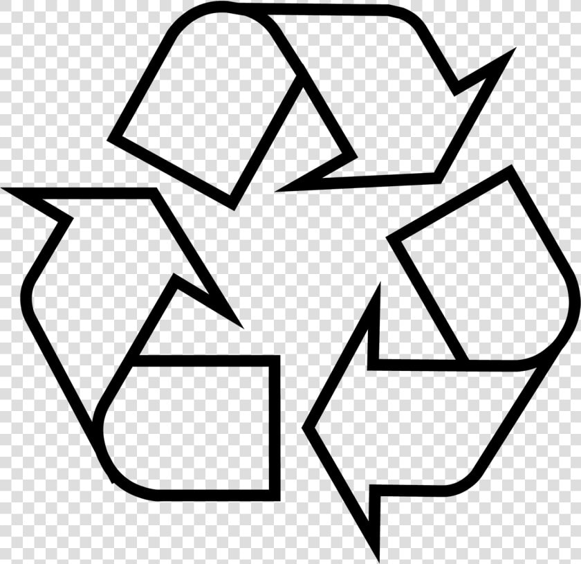 Recycling Symbol Icon Outline Black  HD Png DownloadTransparent PNG