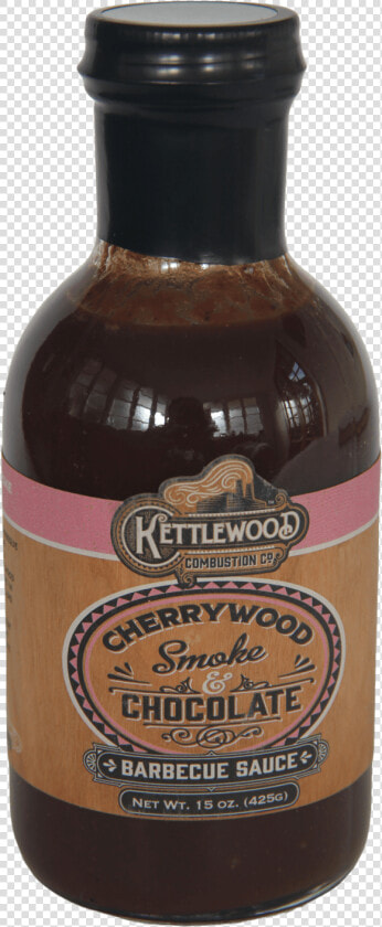 Kettlewood Cherrywood Smoke  amp  Chocolate Bbq Sauce 425g   Glass Bottle  HD Png DownloadTransparent PNG