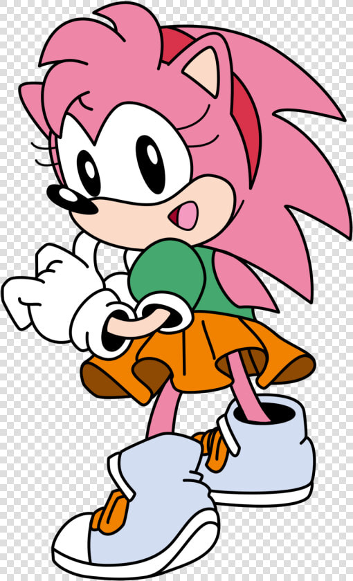 Classic Amy   Amy Rose And Sonic Background  HD Png DownloadTransparent PNG