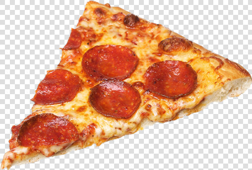 Pepperoni Pizza Slice On A Plate  HD Png DownloadTransparent PNG