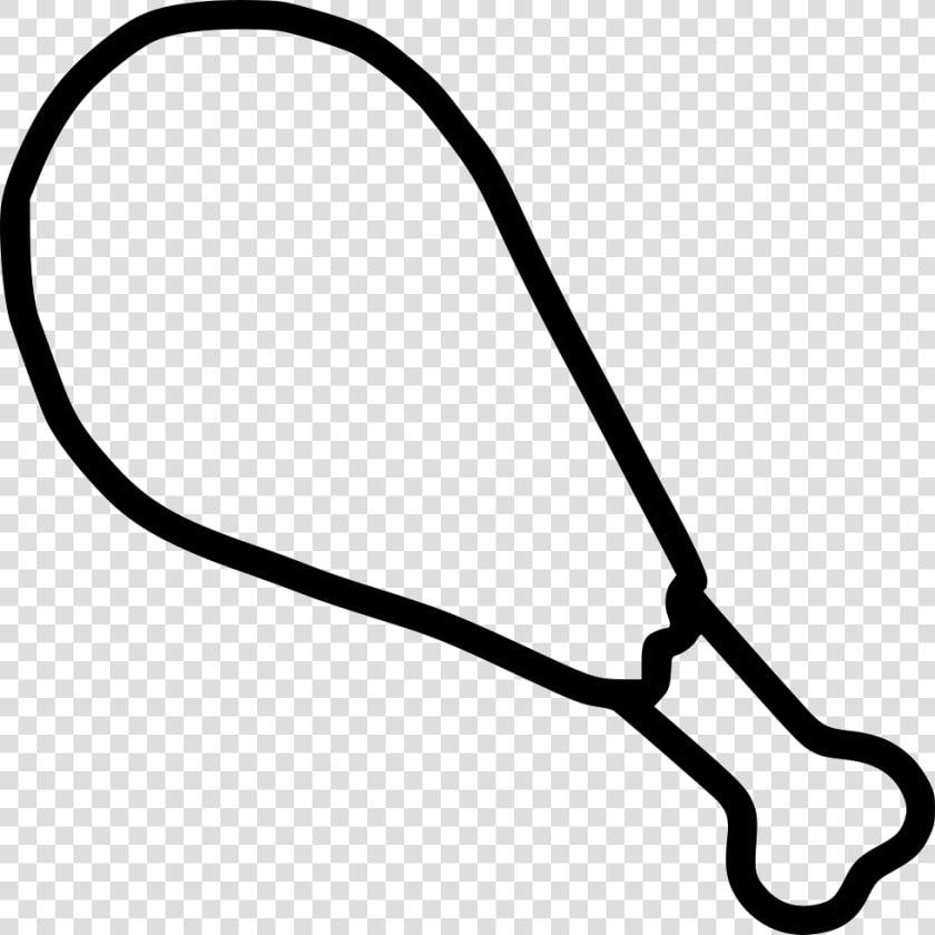 Transparent Chicken Leg Png   Chicken Leg Clipart Black And White  Png DownloadTransparent PNG