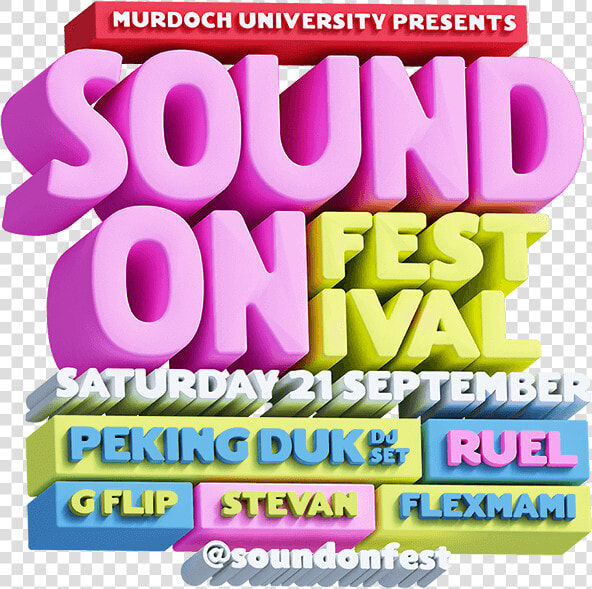 Soundon Festival   Sound On Festival 2019 Perth  HD Png DownloadTransparent PNG
