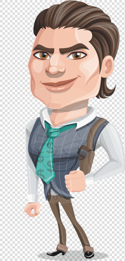 Big Mafia Boss Cartoon Vector Character Aka Tal Knows how   Cartoon  HD Png DownloadTransparent PNG