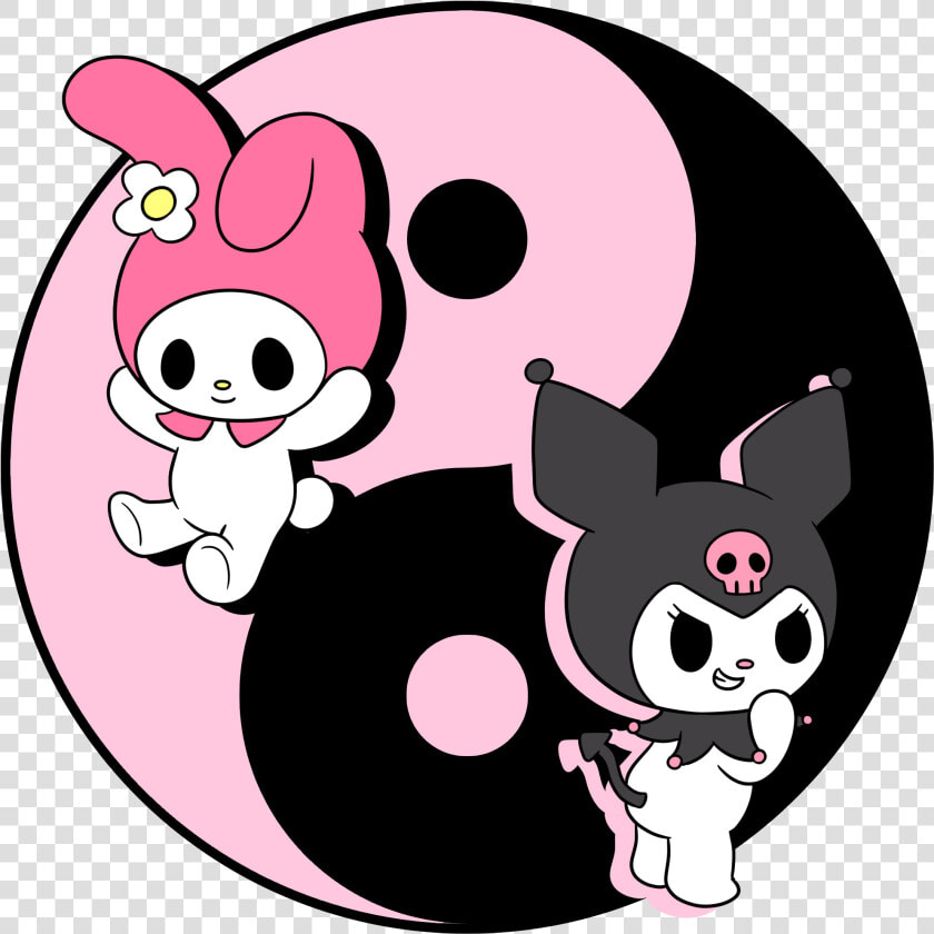 Kuromi And My Melody   Png Download   Kuromi Y My Melody  Transparent PngTransparent PNG
