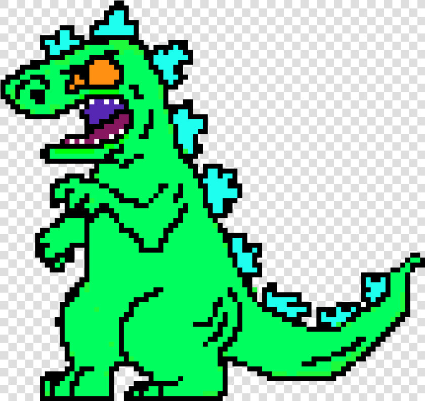 Reptar Pixel Art  HD Png DownloadTransparent PNG