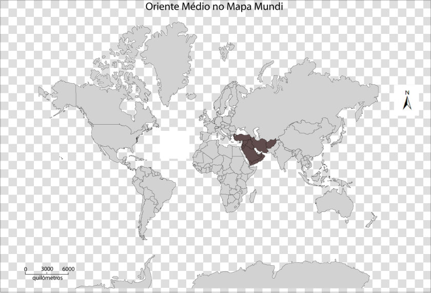 Mercator Map   World Map Red Outline  HD Png DownloadTransparent PNG